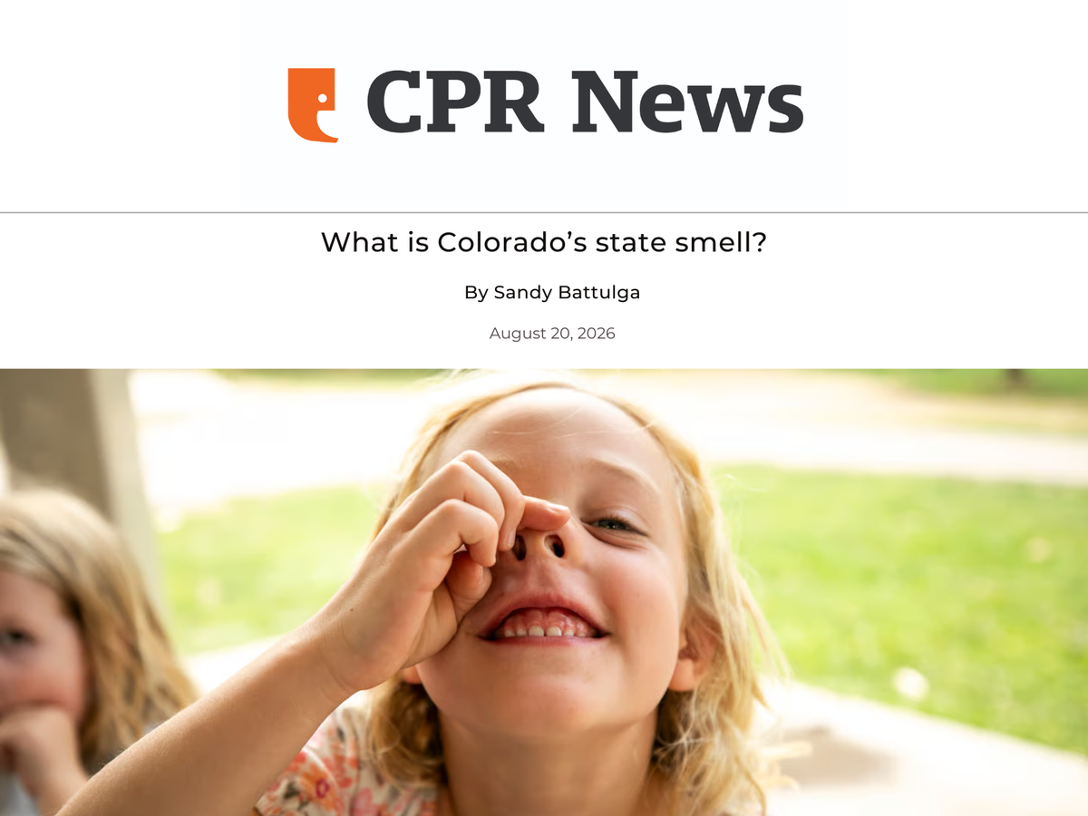 Whitney Swales, perfumer for Wit & West Perfumes, talks to Colorado Public Radio on the series "Colorado Wonders' about Colorado's state smell.