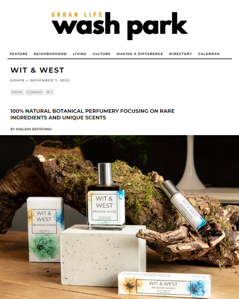 Urban Life Wash Park Nov. '22 Featuring Wit & West Perfumes