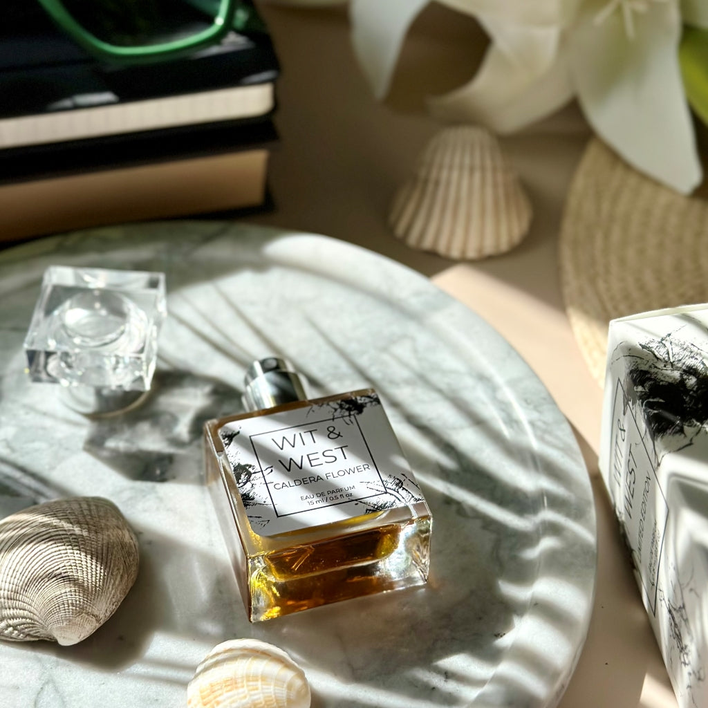 rare eau de parfum peel away card Caldera Flower Eau de Parfum 15ml | Spicy Floral w/Ginger, Gardenia, Sandalwood & Musk
