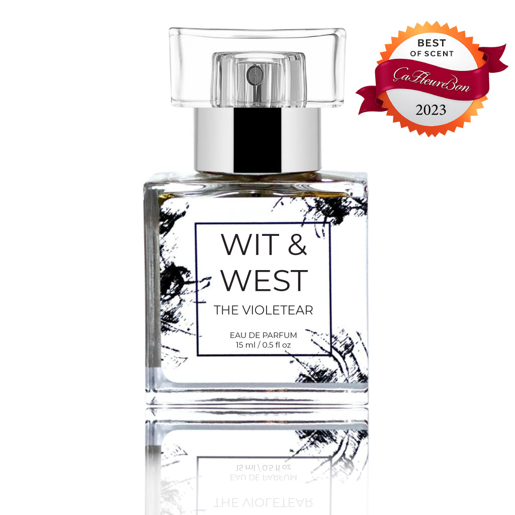 The Violetear Eau de Parfum 15ml Bottle  by Wit & West Perfumes | ÇaFleureBon 2023 Best of Scent Winner